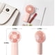 thumbnail image 5 of Handheld Fan, 4000mAh Portable Small and Personal USB Rechargeable Pocket [4-16H Working Time] Battery Operated Hand Fan with 3 Speeds for Outdoor/Travel, Summer Gift for Women Men-Pink, 5 of 5
