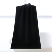 BESTOYARD Extra Large Black Cotton Bath Towel Soft Natural Material Perfect for Daily Use
