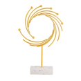 thumbnail image 1 of Estatua abstracta de metal, decoración de mesa, artesanía hecha a mano, color dorado, coleccionable para hoteles, estanterías y chimeneas Estilo A, 1 of 9