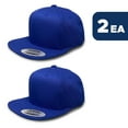 thumbnail image 3 of L2K Men's Youth Pro Style Cotton Twill Snapback Hats ( Ages 6-14) 6308B Royal Blue 24PACK, 3 of 6