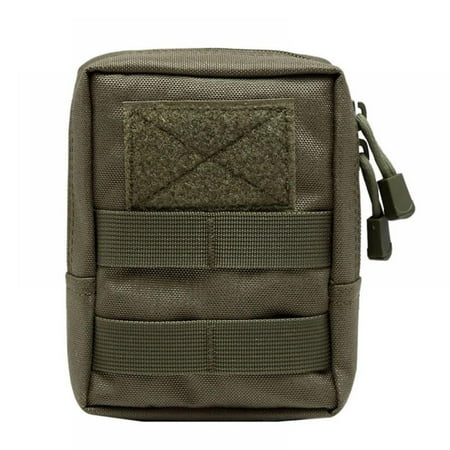 Prettyui Outdoor Military Tactical Life Bag Multifunctional Tool Pouch EDC Springs Hinge Hunting Durable Belt Packs