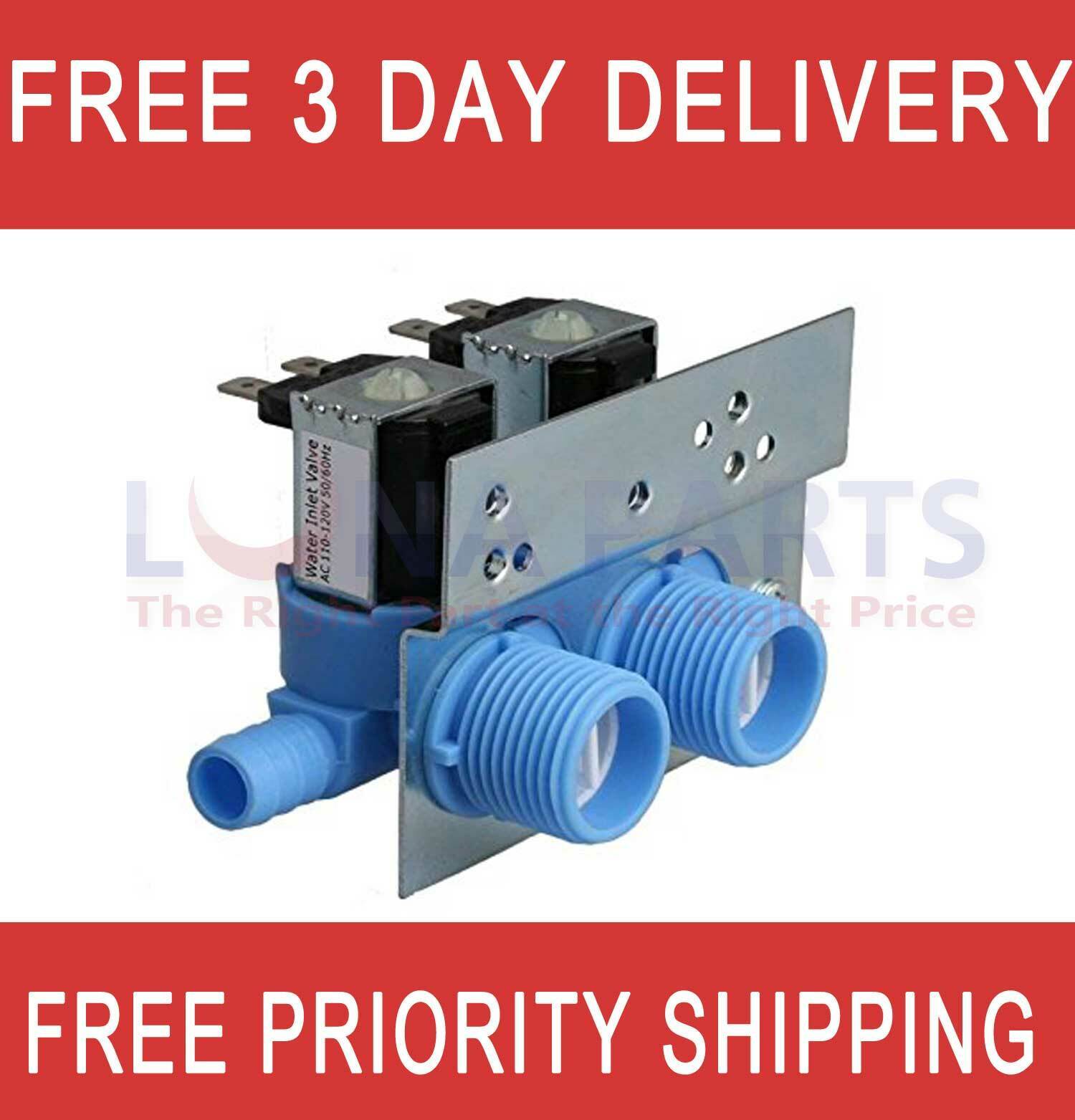 ERP W11316256 Exact Replacement Water Inlet Solenoid Valve For Whirlpool Washer