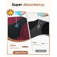 thumbnail image 6 of INNERSY High Waist Plus Size Period Underwear for Women Heavy Flow Cotton Leakproof Panties 3 Pack(3XL,Holiday Mix), 6 of 11