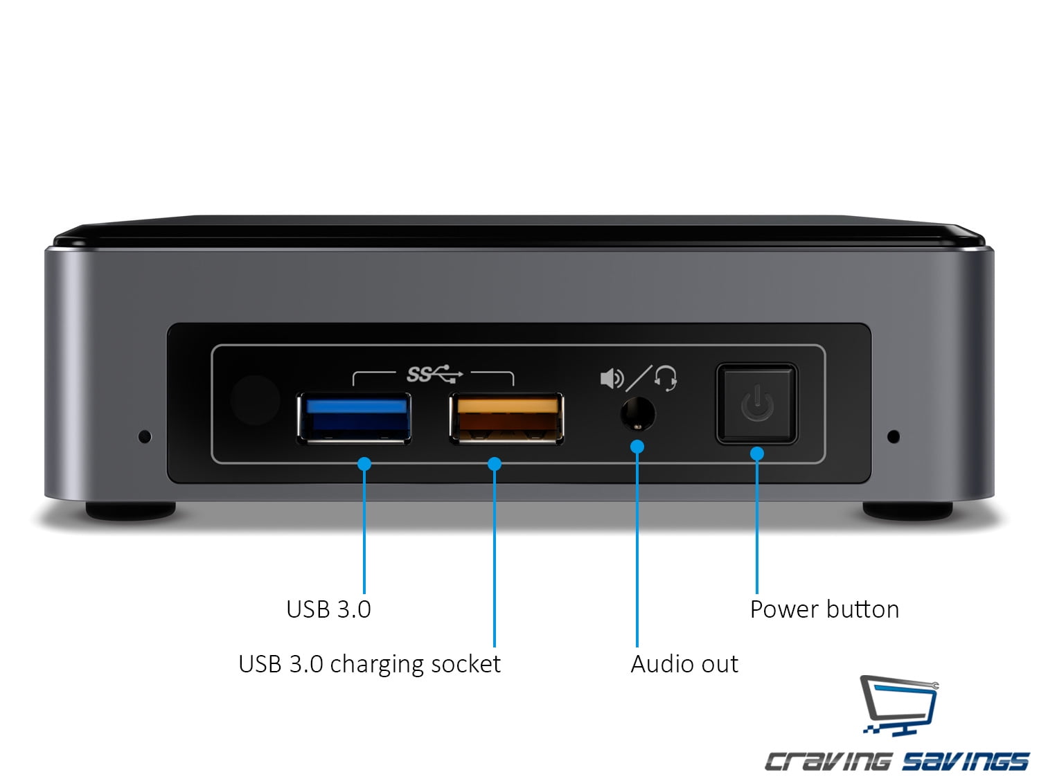 Intel NUC7i5BNK Mini PC, Intel Core i5-7260U 2.2GHz, 4GB DDR4