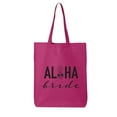 thumbnail image 1 of Aloha Bride (cocktail) Cotton Canvas Tote Bag, 1 of 1