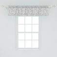 thumbnail image 2 of Ambesonne Black and White Window Valance, Notes and Chord, 54" X 12", Black White, 2 of 3