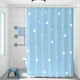 thumbnail image 1 of Cortina de ducha para baño, PEVA impresa impermeable, no necesita ganchos, 1 of 8