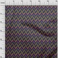thumbnail image 2 of oneOone Viscose Chiffon Fabric Herringbone Geometric Printed Craft Fabric BTY 42 Inch Wide, 2 of 4