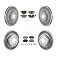 thumbnail image 1 of Transit Auto Front Rear Coated Disc Brake Rotors and Ceramic Pads Kit for Car Volkswagen Rabbit Audi A3 Quattro KGC-101220, 1 of 11