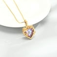 thumbnail image 5 of Rose Heart Necklace Cremation Jewelry for Ashes Urn Necklace Lockets for Human Ashes Pet Ashes Holder Memorial Jewelry, 5 of 8