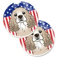 thumbnail image 1 of American Flag & Cocker Spaniel Set of 2 Cup Holder Car Coaster, 1 of 1