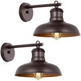 thumbnail image 1 of Lámpara de pared Light Fixture Bosceos, 2 unidades, color marrón, impermeables, 1 of 7