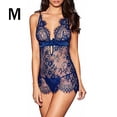 thumbnail image 1 of Falda de noche sexy Falda de fibra elástica con cuello en V Traje de vestir sexy encantador, M, Azul AweSitey XX000129-08, 1 of 7