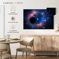thumbnail image 5 of Elephant Stock Black Hole In Outer Space Wall Art - Horizontal Canvas Wall Art - Living Room Wall Decor - Astronomy & Space Canvas - Black And Blue Decor - 30" x 20", 5 of 8