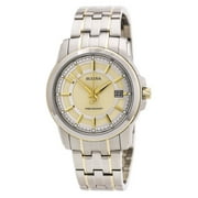 98B156 Men's Precisionist TT Stainless Steel Gold Dial Watch