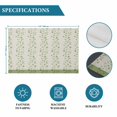 thumbnail image 6 of Green Floral Placemats Set of 4, Spring Flowers Placemats for Dining Table, Place Mats for Kitchen Tabletop, Waterproof Wipeable Dining Table Mats Set, 6 of 9