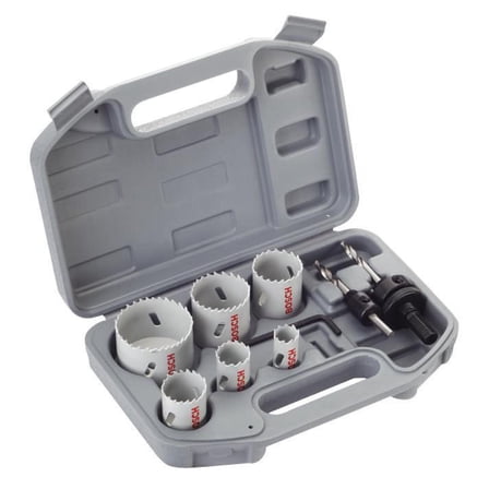 BOSCH - PROFESSIONAL (BLUE) - Electricians Hole Saw Set, 9 Piece