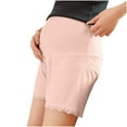 thumbnail image 4 of Pitauce Womens Maternity Lace Trim Casual Shorts Summer Cooling Under Dress Shorts Over Belly Lounge Short Pregnancy Pj Shorts, 4 of 5