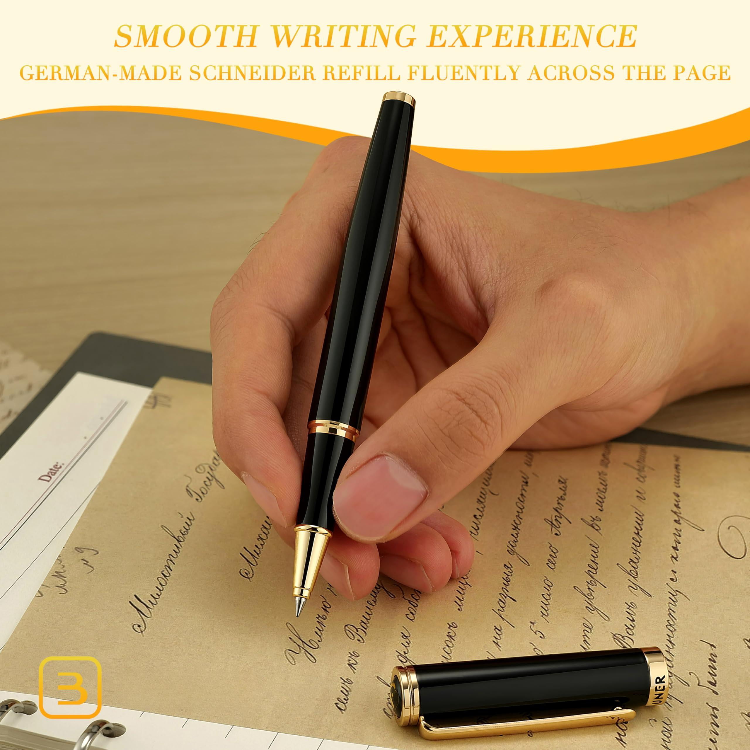 Luxury Rollerball Pen Trim Noble And Elegant Designs Ink Refill  Roller Ball Gift Set For Men & Women Professional Executive Office Nice Pens