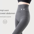 thumbnail image 4 of Leggings de pierna fina a presión para mujer, ropa exterior de primavera y otoño, pantimedias largas, pantalones cálidos de cintura alta gruesos con forro polar para otoño e invierno, 4 of 5