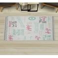 thumbnail image 1 of Adventure Decorative Rug, Various Words on Happiness and Self Value Uplifting Phrases Being Who You Are, Quality Carpet for Bedroom Dorm and Living Room, 6 Sizes, Dark Pink, by Ambesonne, 1 of 1