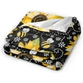 thumbnail image 5 of Sunflower Blanket Super Cozy Soft Sunflower Throw Blanket Gifts for Women Girls Warm Plush Fluffy Sunflower Bee Stuff Fleece Flannel Gift Blankets for Kids Adults 80"X60", 5 of 6