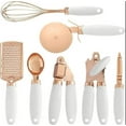 thumbnail image 1 of Multi-Functional Kitchen Gadget 7-Piece Set Stainless Steel Silicone Handle Kitchen Utensils Peeler (Color : White), 1 of 7