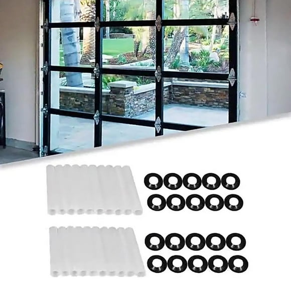 Czzoypi 80mm Garage Door Hinge Quiet Roller Sleeves Quiet Garage Door Rollers Bearing Precision Bearings High Load Standard Rollers Hardware Tools 40PCS