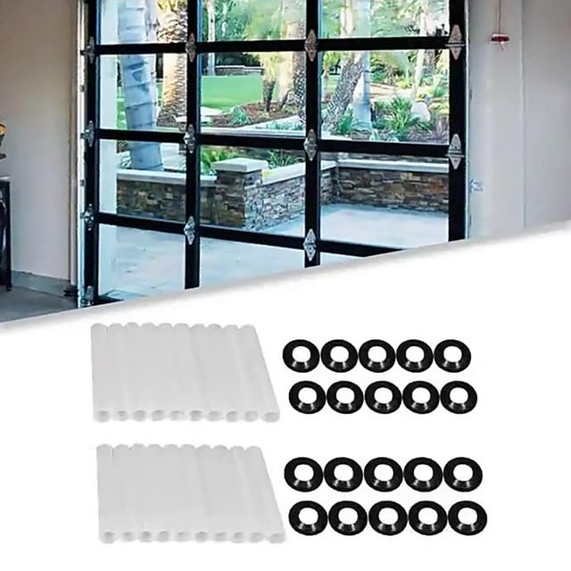 PRETXORVE Charnière de Porte de Garage 80mm Manchon à Rouleau Silencieux 40 Pcs Roulement de Précision de Porte de Garage Charnière à Haute Charge Manchon à Rouleau