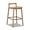 Natural Blonde Ash Wood, variant on Jennifer Taylor Home Sven 26.5" Modern Minimalist Low Back Wood Counter Stool, Dark Brown Walnut Ash Wood