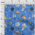 thumbnail image 2 of oneOone Cotton Poplin Medium Blue Fabric Galaxy Sewing Craft Projects Fabric Prints By Yard 56 Inch Wide, 2 of 4