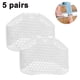 thumbnail image 2 of 5 pares de almohadillas para antepié de tacón alto de tamaño medio en forma de panal, color blanco, 2 of 8