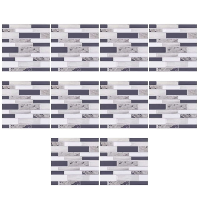 Christmas decorations decor Self Adhesive 3D Tile Stickers 10 Sheets Kitchen Bathroom Wall Decor For Tile Waistline Kitchen Living Room