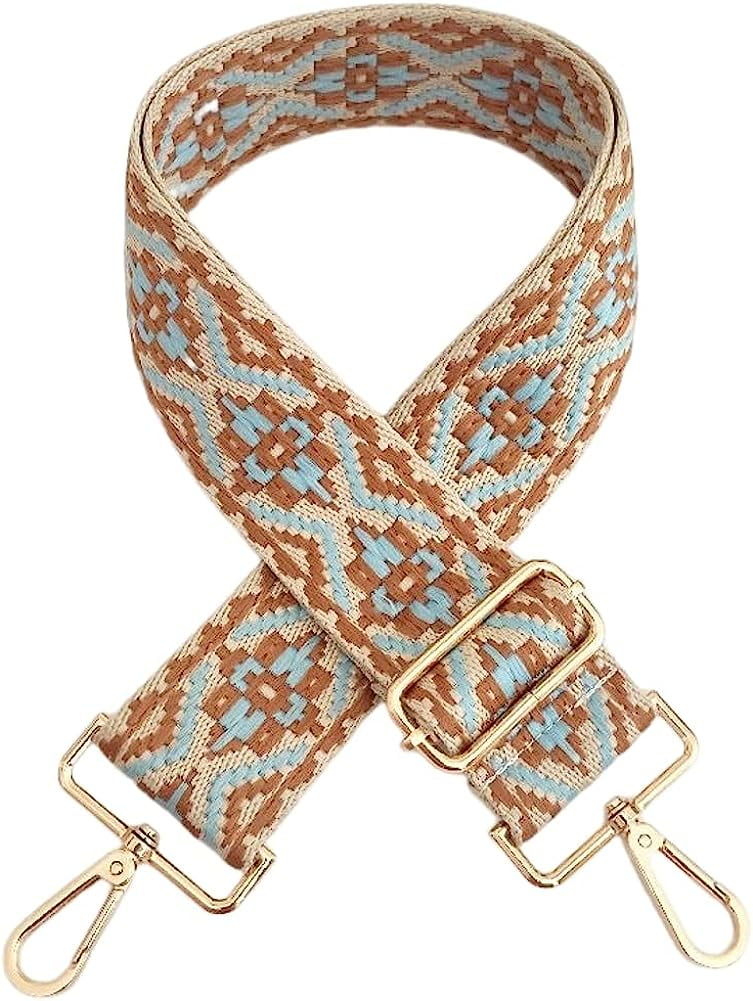 DabuLiu Jacquard Wide Shoulder Strap Adjustable Purse Strap Replacement Crossbody Bag Strap