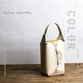 thumbnail image 4 of Hanging Tissue Box Cover Modern PU Leather Tissue Case Rectangular Napkin Holder Bag for Car Kitchen Bathroom Bedroom House Office School Small Size, 4 of 5