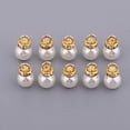 thumbnail image 3 of thinsony 10 Piece Round ABS Imitation Pearl Charm Pendant for Jewelry DIY Making 8mm, 3 of 9