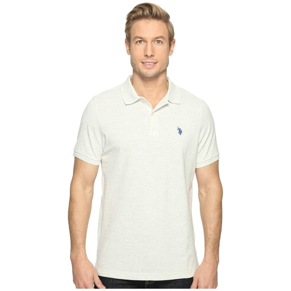 Remera Polo U.S. Polo Assn. Piqué de Algodón Sólido Color Avena Talle S