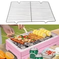 thumbnail image 2 of Tapis en Acier Inoxydable Filet en Forme de Grille Rectangulaire Grille de Cuisson Outils de Barbecue Accessoires de Cuisine Extérieure, 2 of 8