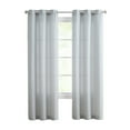 thumbnail image 5 of Modern Elements Hannah Modern 2-Piece Teal Grid Light Filtering Curtain Set, 5 of 5