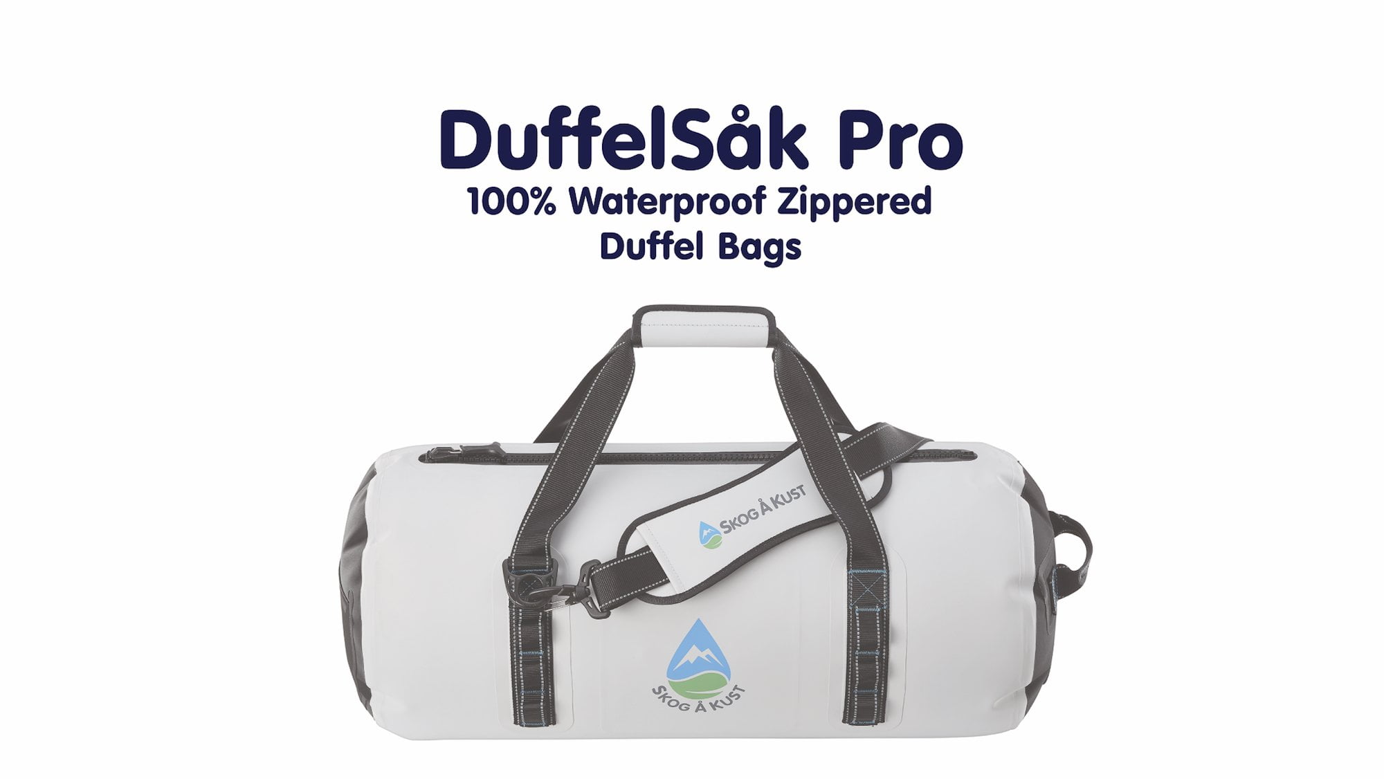DuffelSak Pro 40L Grey Professional Class Waterproof Zippered 