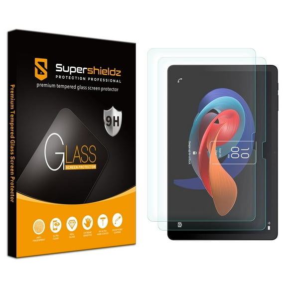 (2 Pack) Supershieldz Designed for TCL Tab 10 Gen 2 (10.4 inch) Screen Protector, (Tempered Glass) Anti Scratch, Bubble Free