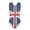 England Flag, variant on FOR U DESIGNS Stylish Girls Swimsuit One Piece Pink Cow Print Gymnastics Leotards Dancing Athletic Outfits Cute Kids Sleeveless V Neck Swimwear Size 13-14