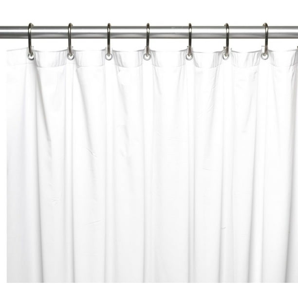 Royal Bath 3 Gauge Vinyl Shower Curtain Liner With Metal ...