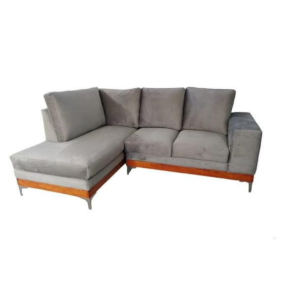 SALA ESQUINERA MODERNA ARANZA GRIS