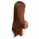 thumbnail image 5 of Peluca SintéTica de Color MarróN Rojizo 24 Pulgadas, Peluca Larga Ondulada de Agua, Peluca de Cosplay con Flequillo para Mujeres y NiñAs, Pelucas Resistentes Al, 5 of 5