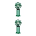 thumbnail image 3 of Inteprter Ventilador portátil Pantalla LCD 4 Engranajes Dibujos animados Ajustable Verano al aire libre Pantalla de alimentación digital Verde 2Conjunto, 3 of 6