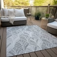 thumbnail image 6 of Addison Rugs Chantille Indoor/Outdoor Transitional Geometric Gray Washable Rectangle Rug, 9' x 12', 6 of 6
