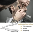 thumbnail image 4 of Men's Premium Beard Grooming Kit Including Professional Straight Edge Shaver Transparent Beard Styling Template, Anti-static Beard Comb, 4 of 5
