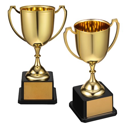 KONTONTY 2pcs Trophy Cup Kids Trophy Cup Plastic Trophy For Soccer Football And Dance Competitions Participation Awards And Party Favors