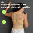 thumbnail image 3 of Corrector de Postura para Espalda y Hombros | Faja Dorsolumbar con Varillas Flexibles, Soporte Lumbar Transpirable Unisex BK-079, 3 of 12
